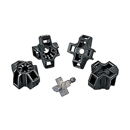 Abb CABLE TIE MOUNT BASE HVY DUTY1/2" STUD NYLON 6.6 UV, PK 500 XMNY-500-0-D